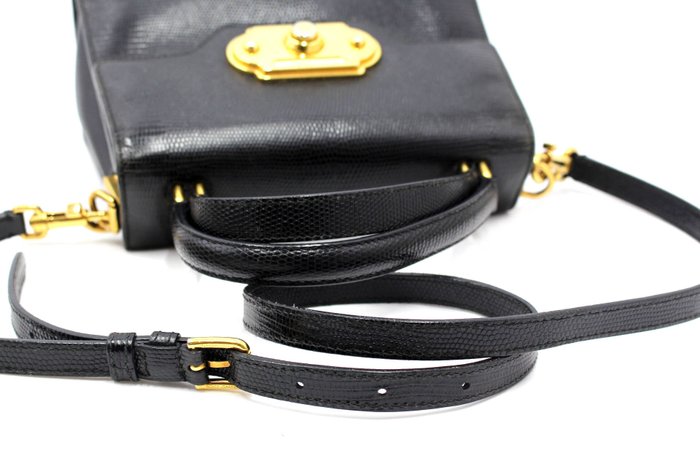 Dolce  Gabbana - Dolce  Gabbana Calfkin Pelle Nera - Crossbody-taske