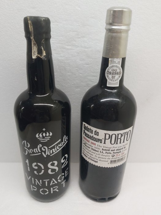 1982 Real Vinícola  1998 Niepoort Quinta do Passadouro - Vintage Port -  Douro, Porto  - 2 Flasker (0,75 L)