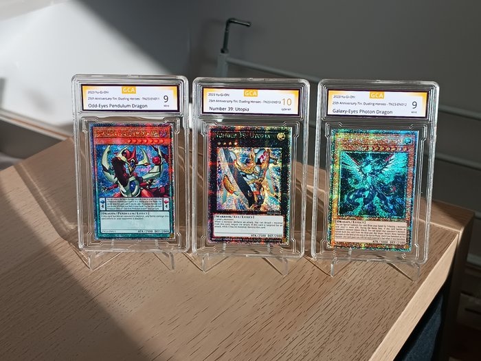 Konami - 3 Card - 3 graded cards