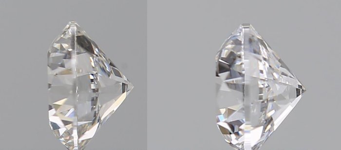 2 pcs Diamant  (Natur)  - 1.00 ct - Rund - D (farveløs) - VVS1 - Gemological Institute of America (GIA) - *Matching Pair* *EX VG*