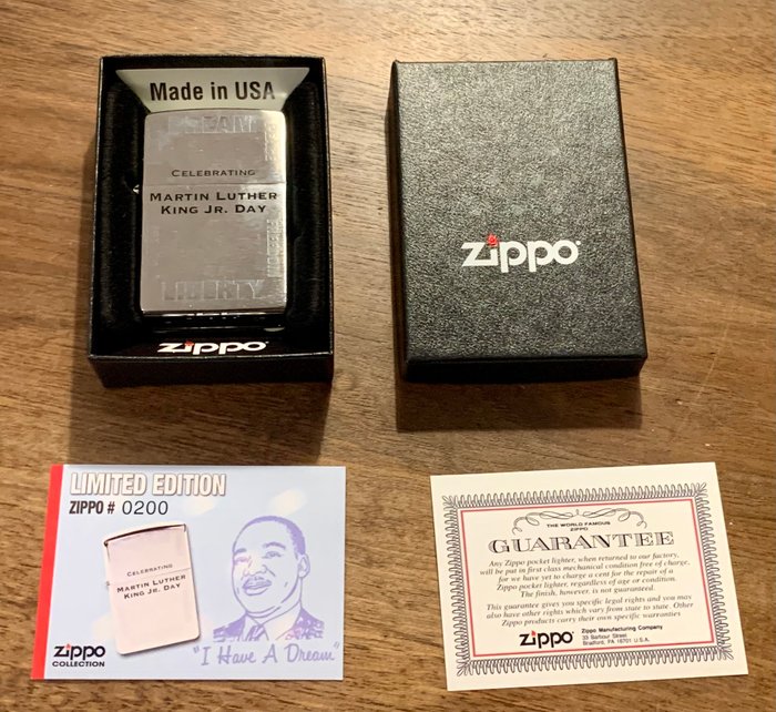 Zippo - Martin Luther King - Lighter - Stål (rustfrit)