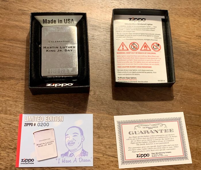 Zippo - Martin Luther King - Lighter - Stål (rustfrit)