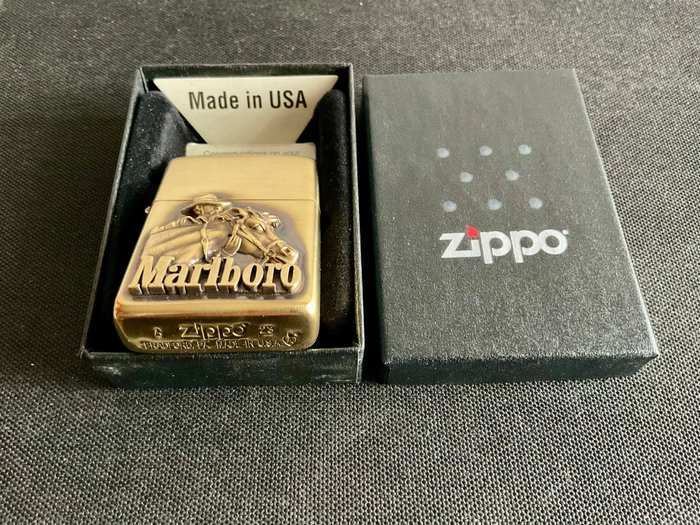 Zippo - Marlboro - Lommelighter - Messing