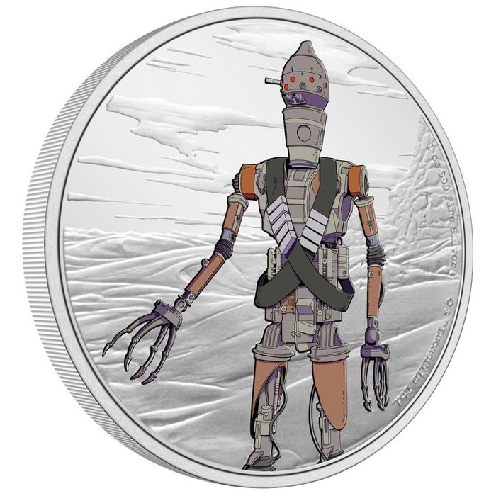 Niue 2 Dollars 2021 Star Wars - The Mandalorian - IG-11 1 Oz (999) Proof