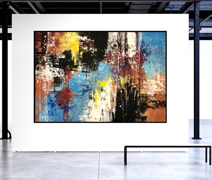 Dam Domido (1959) - Abstraction d'automne NO RESERVE XXL