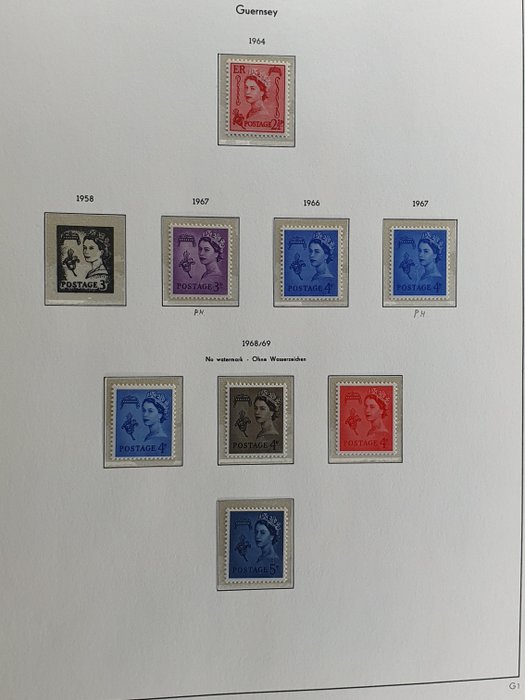 Isle de Man og Guernsey 1964/1991 - Samling i 2 Leuchtturm albums