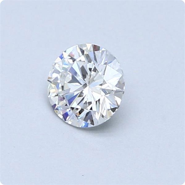 1 pcs Diamant  (Natur)  - 0.42 ct - Rund - D (farveløs) - VS1 - Gemological Institute of America (GIA)