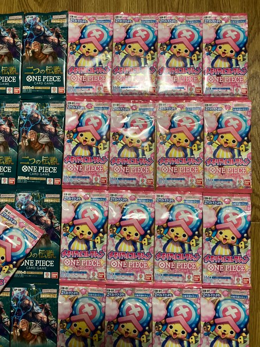 Bandai - 90 Booster pack - 3 different packs 30 sets - ONE PIECE CARD GAME Japanese