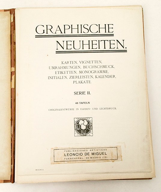 48 Tafeln - Graphische Neuheiten - 1902-1907