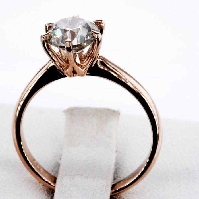 Ingen mindstepris - Forlovelsesring - 14 karat Rosaguld -  1.52ct. tw. Diamant (Naturfarvet)