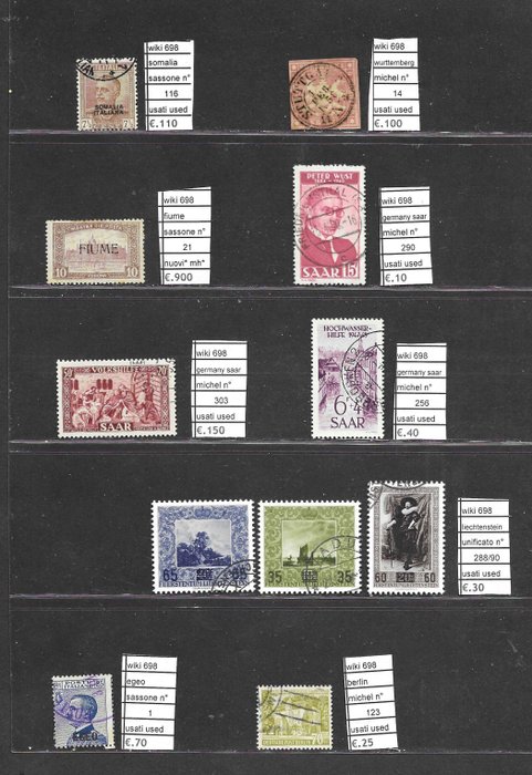 verden 1850/1950 - Samling af klassiske verdenslande stemplet og MH* +MNH** kat 3031 - yvert  scott sassone