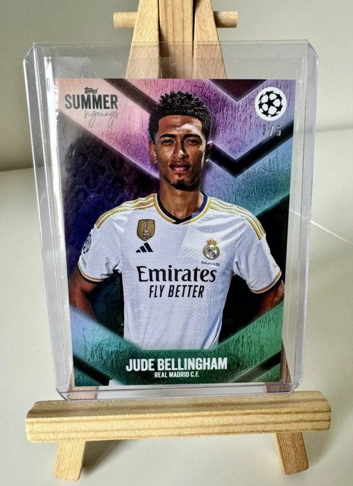 2023 Topps Summer Signings Jude Bellingham Star Signing 3/5 - 1 Card - Næsten så god som ny (NM)