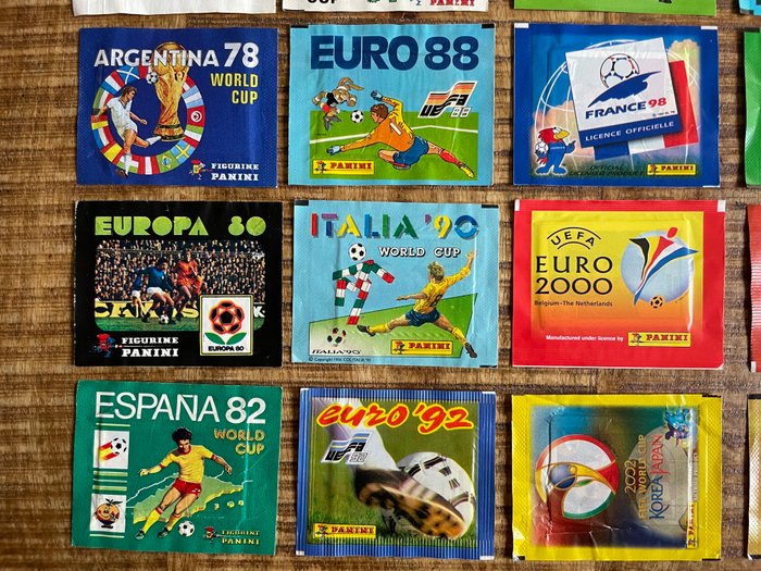 Panini - World Cups / EC / Euro Football - 1974 to 2020 - 25 Booster pack