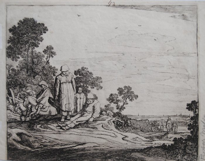 Pieter de Molijn (1595-1661) - Landschap met ruiters