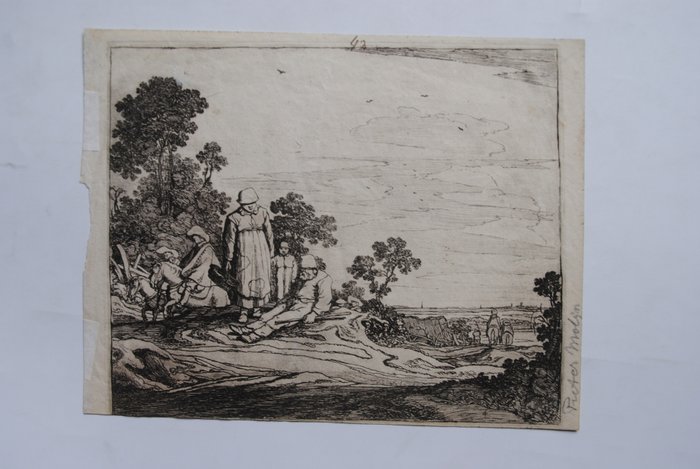 Pieter de Molijn (1595-1661) - Landschap met ruiters