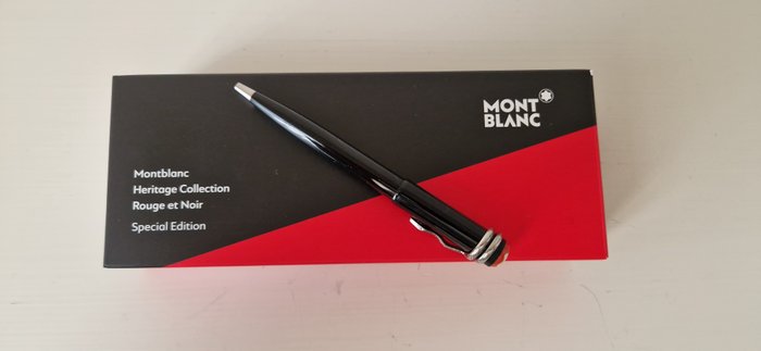 Montblanc - Heritage Collection Rouge  Noir Special Edition Black Ballpoint - Kuglepen