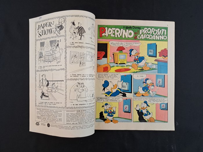 Almanacco Topolino 1961 - Con Figurine - 11 Comic - Første udgave