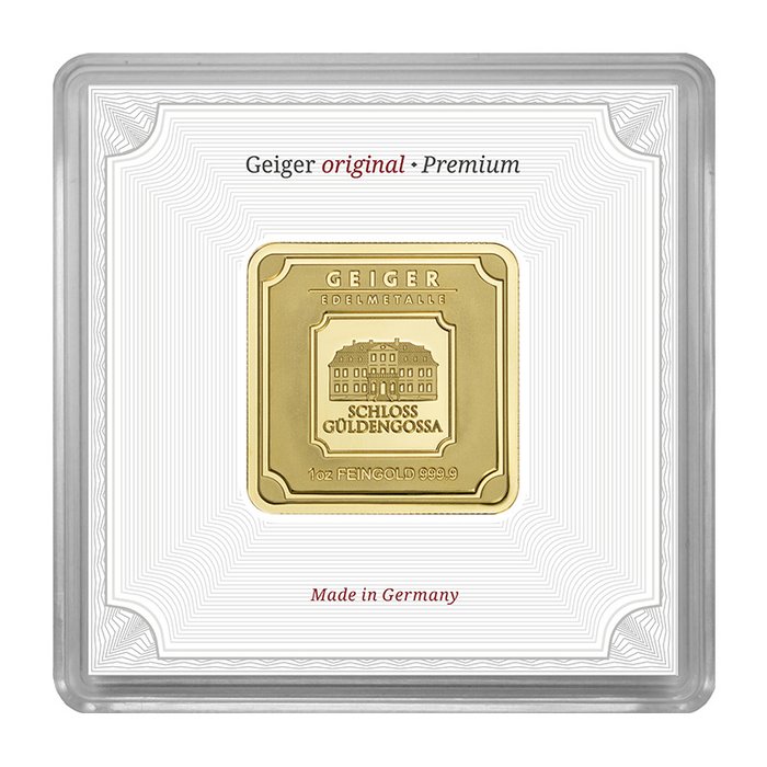 1 Troy Ounce - Guld 999 - Geiger Edelmetalle, Germany - Forseglet  Med certifikat