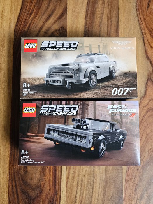 Lego - Film - 76911 + 76912 - 007 Aston Martin DB5 / Fast  Furious 1970 Dodge Charger R/T - 2020+