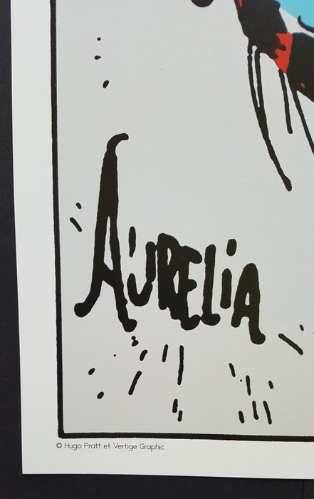 Pratt, Hugo - 1 Silkscreen - Corto Maltese - Aurelia - 1990