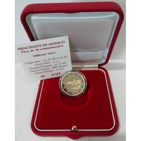 Monaco. 2 Euro 2015 "Forteresse" Proof