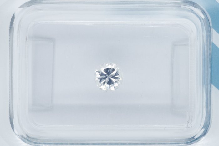 1 pcs Diamant - 0.30 ct - Rund - F - VVS2