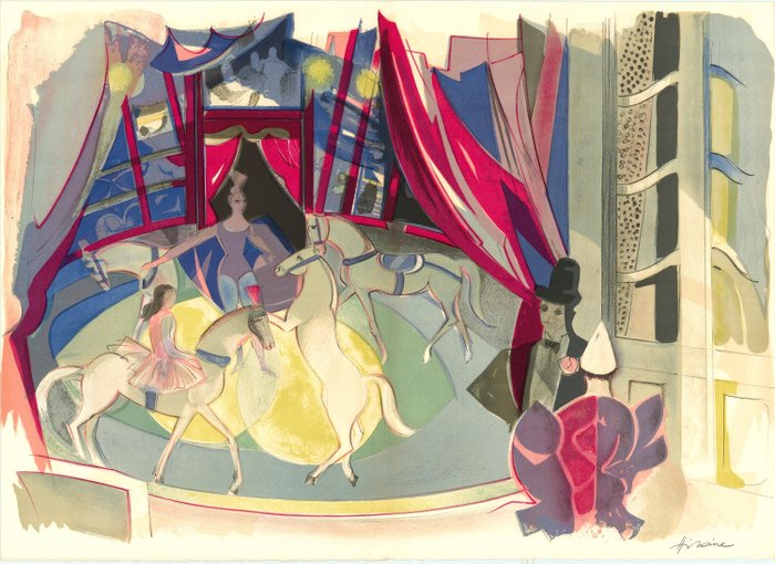 Camille Hilaire (1916-2004) - Le cirque, La petite écuyère