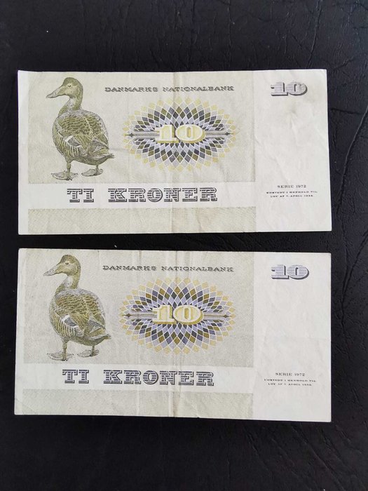 Danmark. - 15 banknotes - various dates  (Ingen mindstepris)