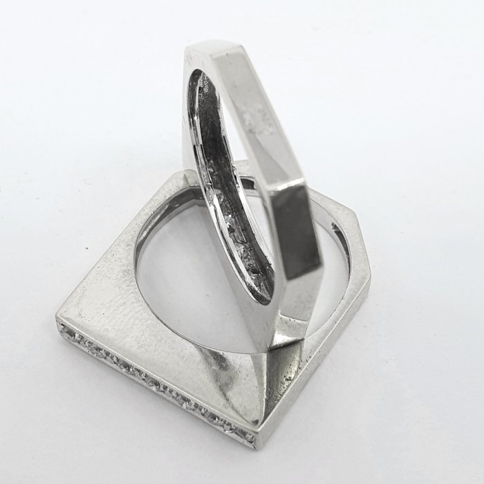 Ring - 18 kraat Gulguld -  0.42ct. tw. Diamant (Natur)