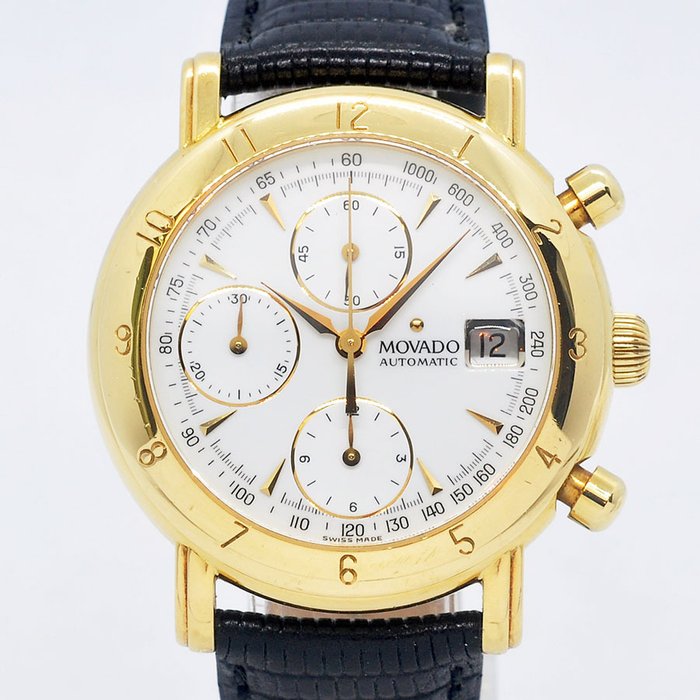 Movado - 1881 Suisse 18K Gold Chronograph - 40-A7-871 - Mænd - 2000-2010