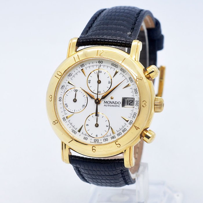 Movado - 1881 Suisse 18K Gold Chronograph - 40-A7-871 - Mænd - 2000-2010