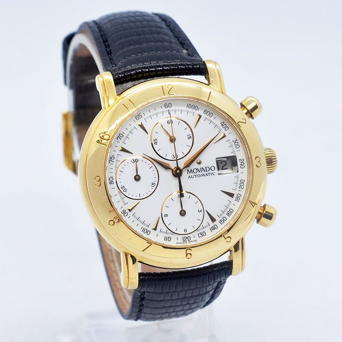 Movado - 1881 Suisse 18K Gold Chronograph - 40-A7-871 - Mænd - 2000-2010