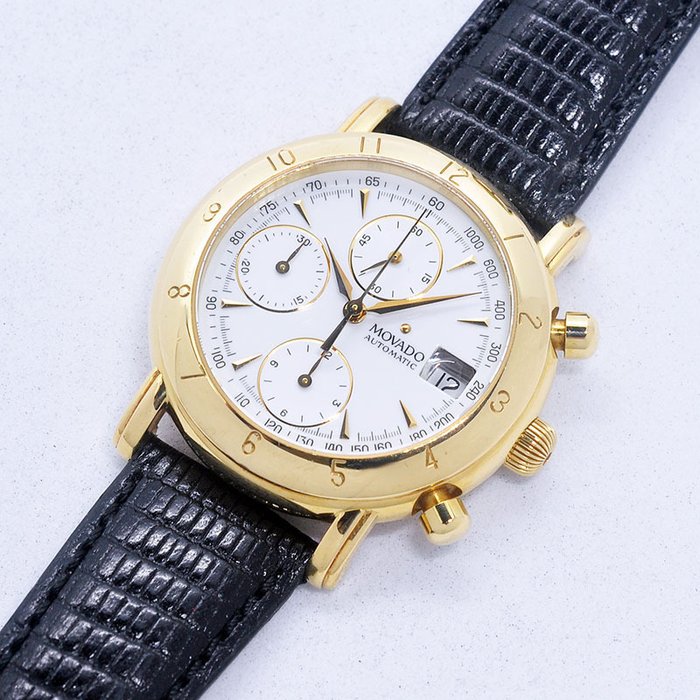 Movado - 1881 Suisse 18K Gold Chronograph - 40-A7-871 - Mænd - 2000-2010