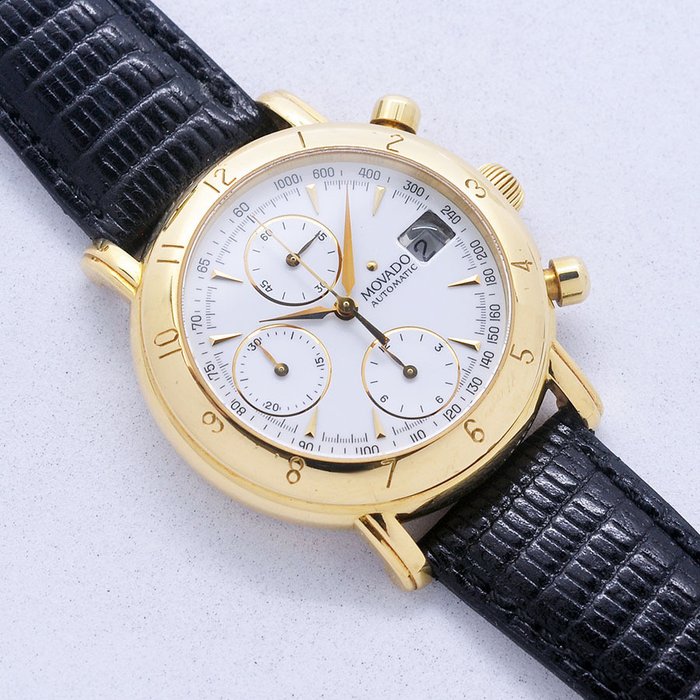 Movado - 1881 Suisse 18K Gold Chronograph - 40-A7-871 - Mænd - 2000-2010