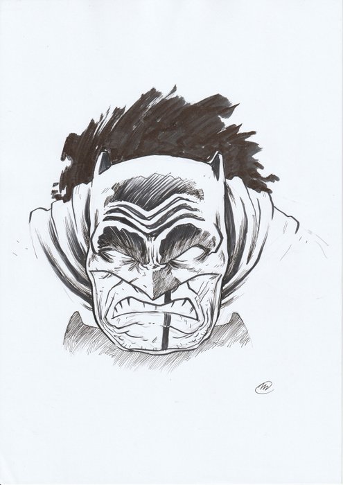 Mark Laszlo - 1 Original drawing - Batman - Original Artwork - Dark Knight - Mark Laszlo - 2024