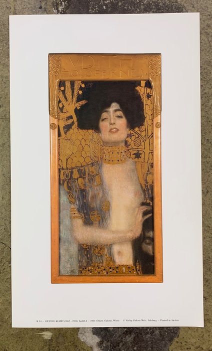 Gustav Klimt (1862-1918) - Judith I, 1901 - Vintage Artprint - 41 x 25 cm