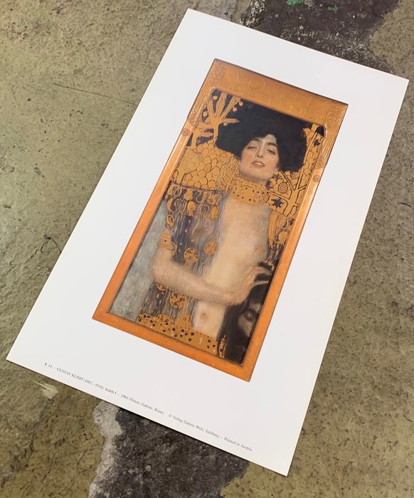 Gustav Klimt (1862-1918) - Judith I, 1901 - Vintage Artprint - 41 x 25 cm