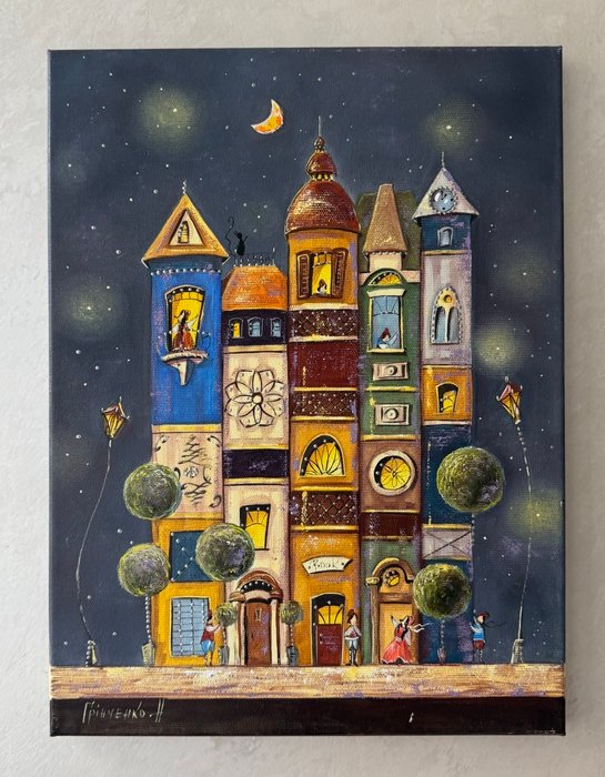 Grinchenko Nataly - Town in a bookshelf