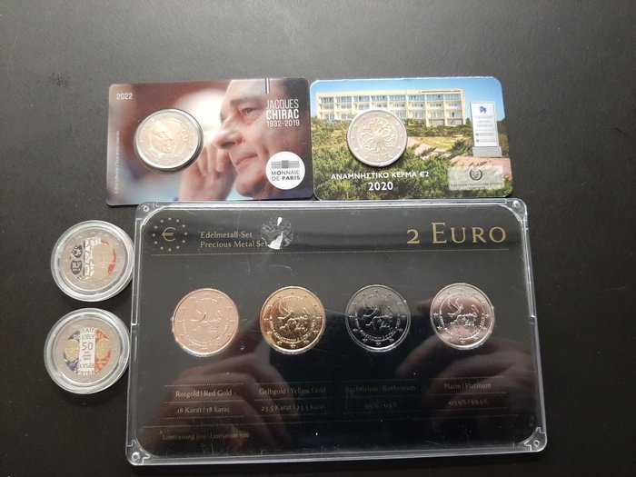 Europa. Year Set / Proof Set / 2 Euro Various Years (10 items)