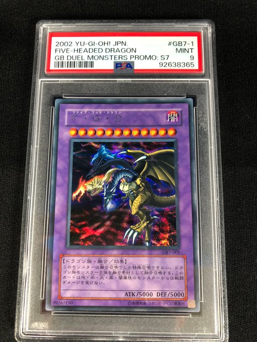 Konami - 1 Graded card - Yu-Gi-Oh! - FIVE-HEADED DRAGON - GB DUEL MONSTERS PROMO - PSA 9