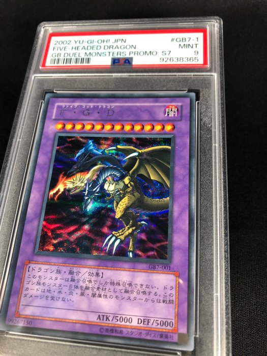 Konami - 1 Graded card - Yu-Gi-Oh! - FIVE-HEADED DRAGON - GB DUEL MONSTERS PROMO - PSA 9