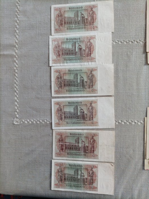 Tyskland. - 39 banknotes - various dates  (Ingen mindstepris)