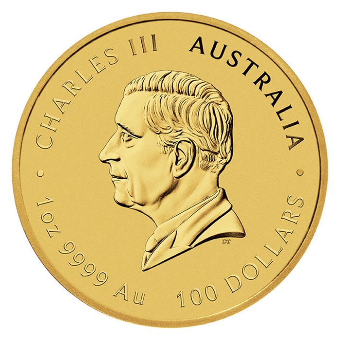 Australien. 2025 1 oz $100 AUD Gold Lunar Year of the Snake Series III BU (In Capsule)