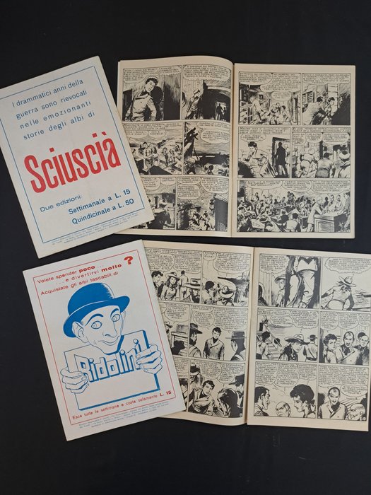 Albo Bis nn. 1/24 - Serie Completa - 24 Comic - Første udgave - 1950