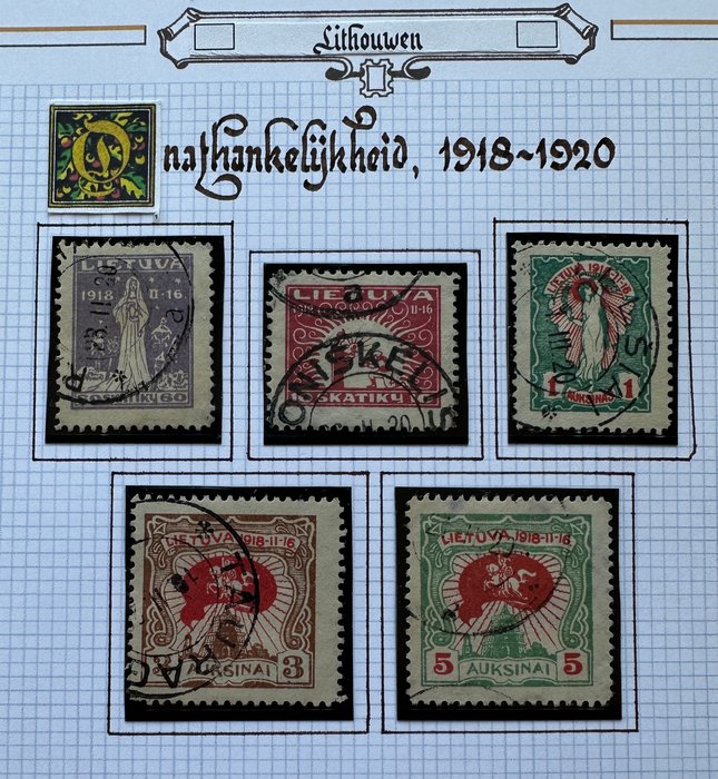 Litauen 1919/2000 - Samling i et hjemmelavet album