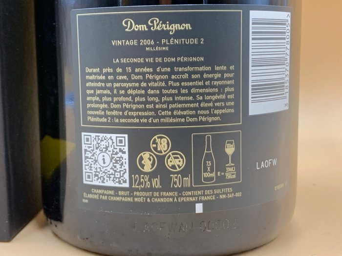 2006 Dom Pérignon, Plénitude P2 - Champagne Brut, Grand Cru - 1 Flaske (0,75L)