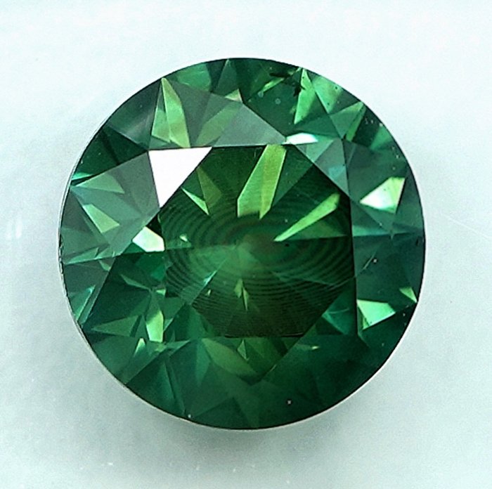 1 pcs Diamant  (Farvebehandlet)  - 101 ct - Fancy intense Blålig Grøn - SI2 - International Gemological Institute (IGI)