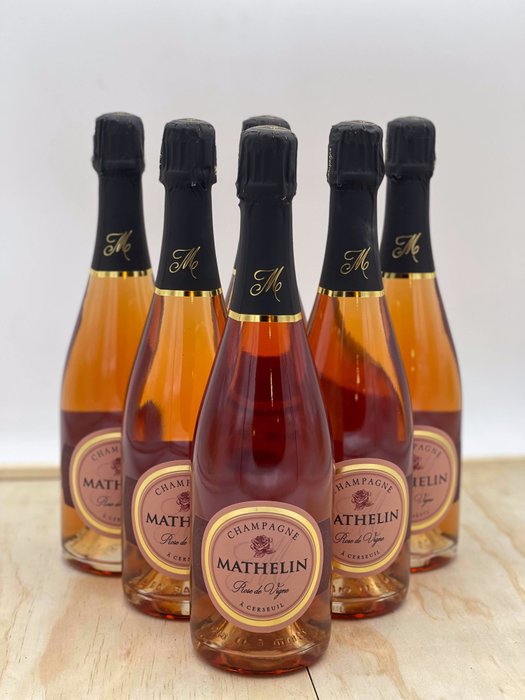 Mathelin Rosé de Vigne - Champagne Rosé - 6 Flasker (075 L)