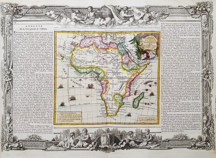 Afrika - Kap det Gode Håb / Etiopien / Ghana / Togo / Madagaskar; Desnos / Brion De la Tour - L'Afrique - 1781-1800