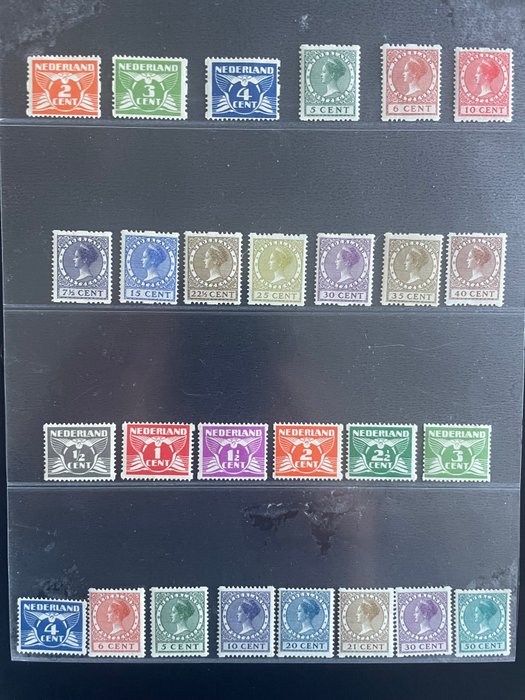 Holland 1926/1930 - Valg af rullesarration - NVPH R19/R31 + R57/R70